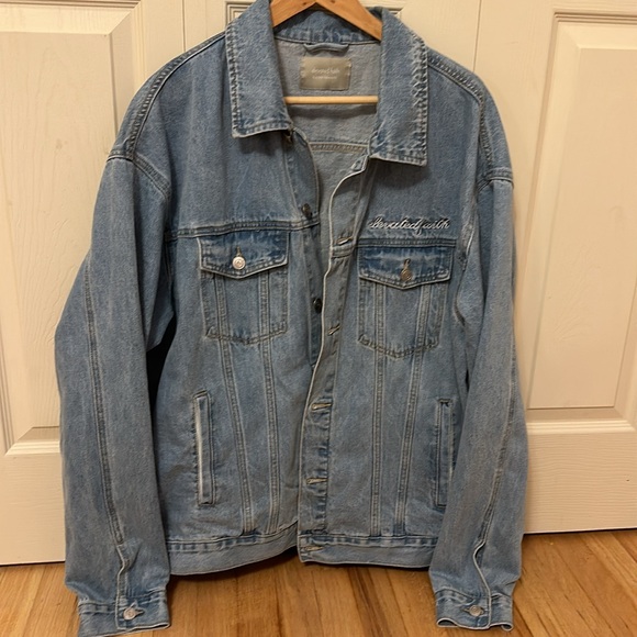 Elevated Faith light blue Denim Jacket size 2X - Picture 4 of 9